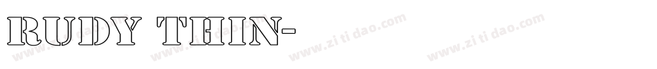 Rudy Thin字体转换